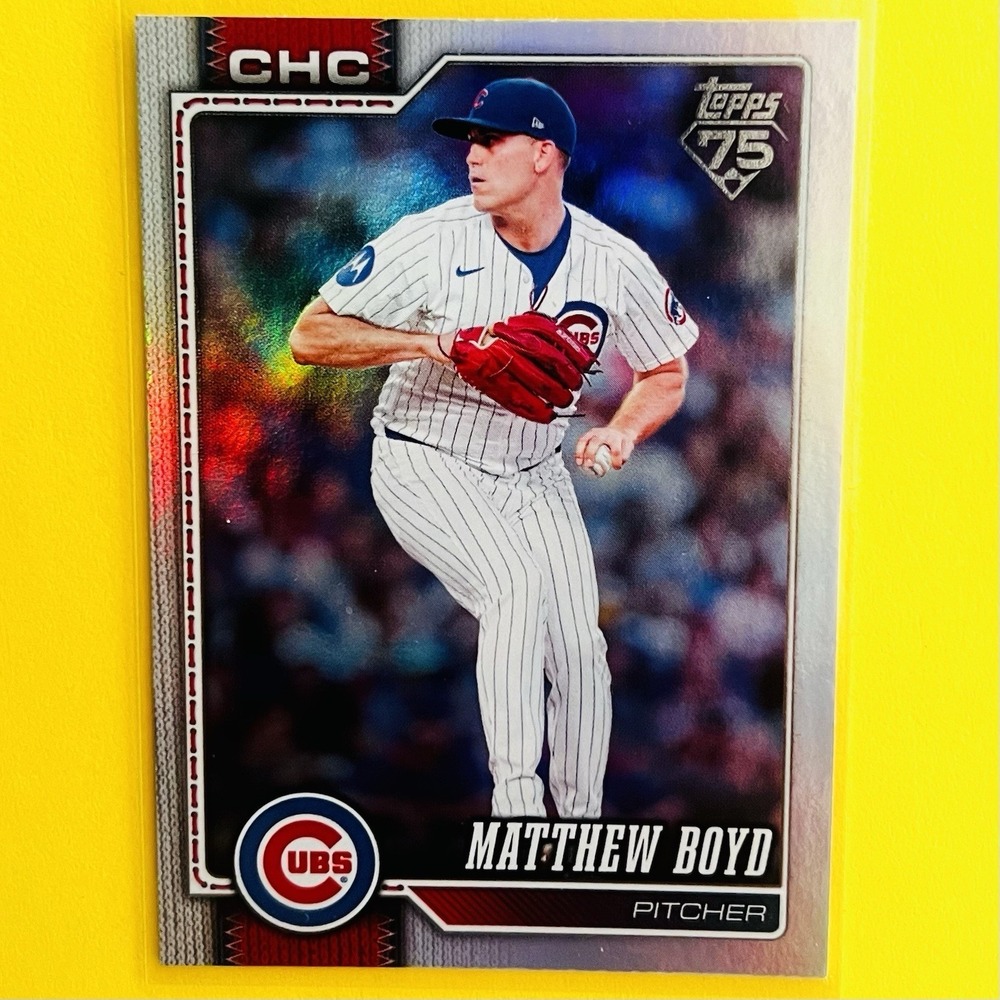 2026 Topps Series 1 Matthew Boyd Rainbow Foil #51 Chicago Cubs